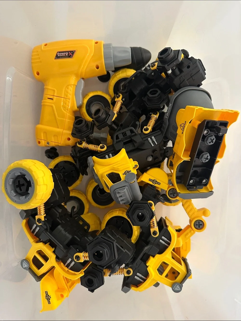 Kids Screw Driver Construction Toy Set - Yellow